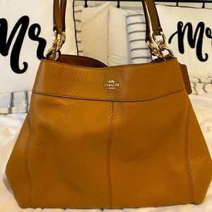 Brown Leather Coach Purse